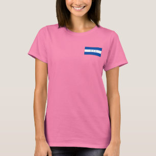 T-tröja för Honduras flagga- och kartadk T-shirt