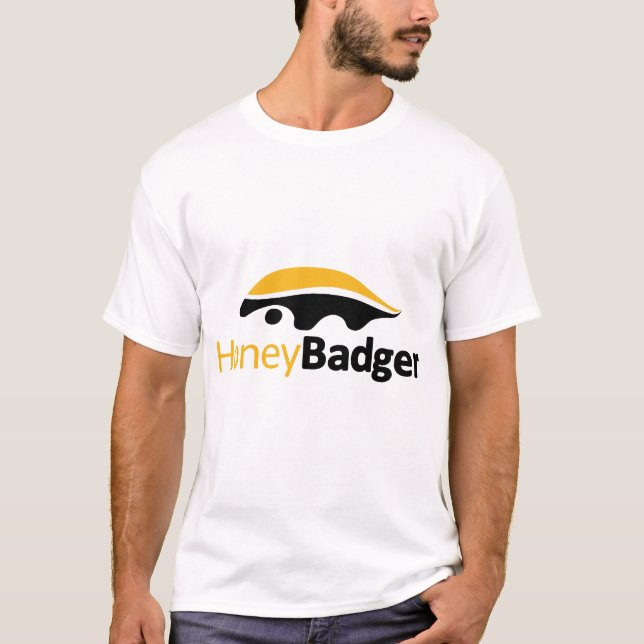 T-tröja för honey badgerklassikerlogotyp tee shirt (Framsida)