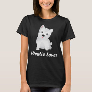 T-tröja för hundägare för Westie älskare gull T Shirt