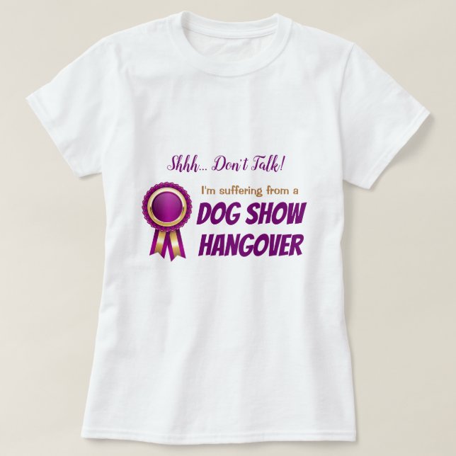 T-tröja för hundShowbakrus - vit T Shirt (Design framsida)
