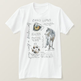 T-tröja för illustration för varg för CanisLupus T Shirt