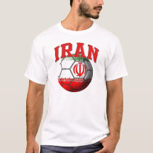 T-tröja för Iran fotbollboll
