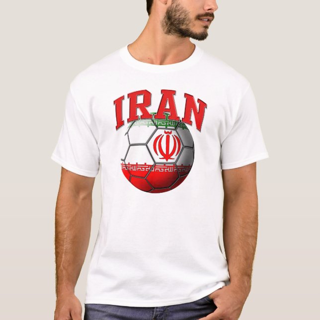 T-tröja för Iran fotbollboll Tröja (Framsida)