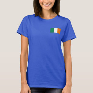 T-tröja för Irland flagga- och kartadk T Shirt