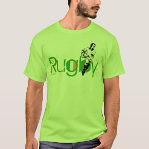 T-tröja för Irland Rugbyfläktar passerar boll Tee Shirt