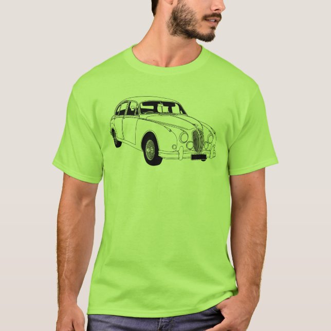 T-tröja för jaguar Mk2 Tee Shirt (Framsida)
