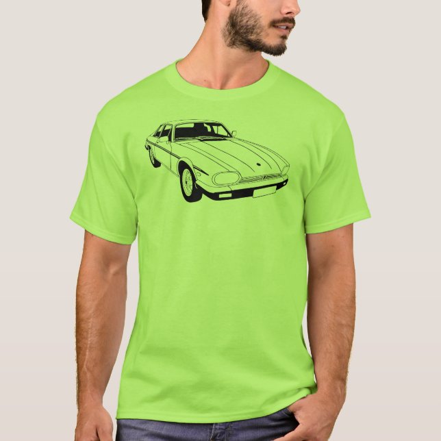T-tröja för jaguar XJS Tröja (Framsida)