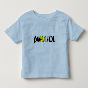 T-tröja för Jamaica flaggatext Tröja