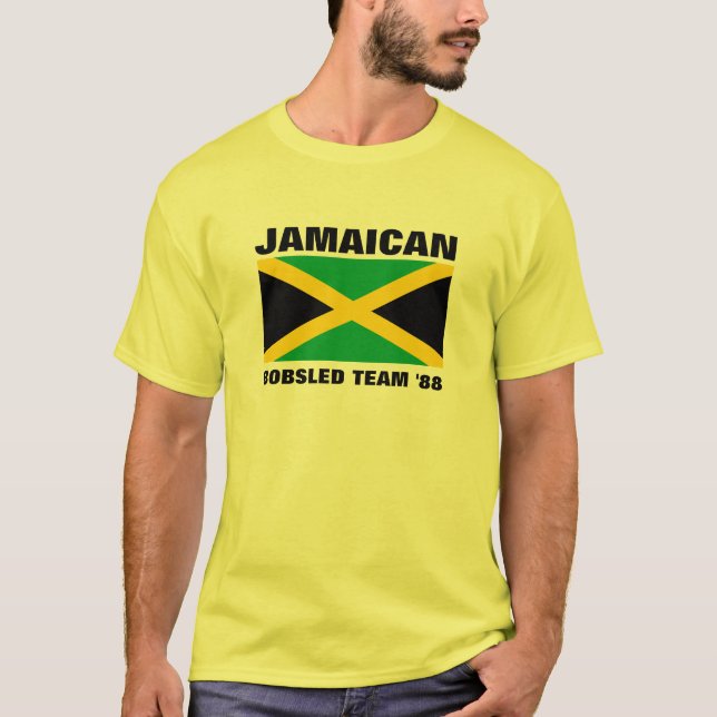 T-tröja för jamaikanskt Bobsledlag '88 T Shirt (Framsida)