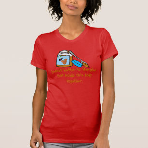 T-tröja för jordnötsmörälskare med grafiskt tee shirt