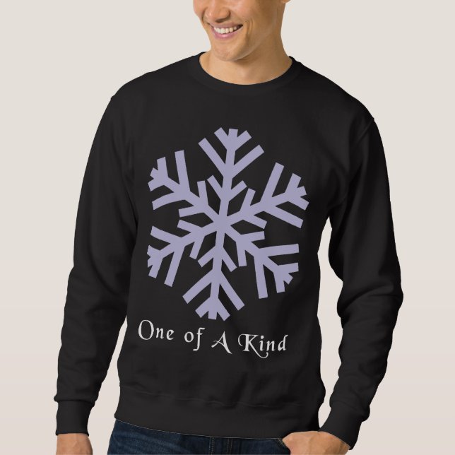 T-tröja för julsnöflingamörk sweatshirt (Framsida)