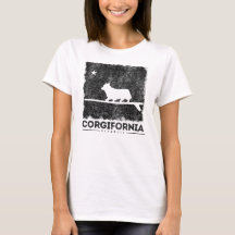 T-tröja för Kalifornien Corgifornia