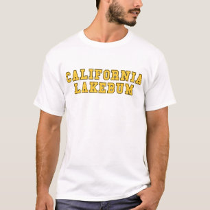 T-tröja för Kalifornien Lakebum högskolastil T-shirt