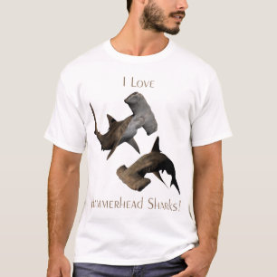 T-tröja för kärlekHammerheadhajar Tee Shirt