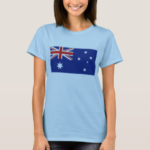T-tröja för karta för Australien flagga x Tröja