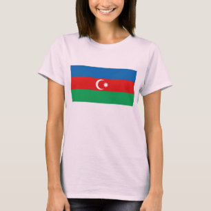 T-tröja för karta för Azerbajdzjan flagga x Tee Shirt