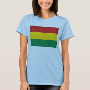 T-tröja för karta för Bolivia flagga x Tee
