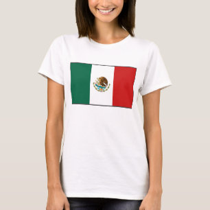 T-tröja för karta för Mexico flagga x Tröja