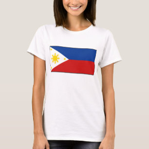 T-tröja för karta för Philippines flagga x T Shirt