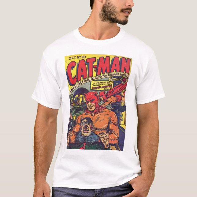T-tröja för Katt-Man tecknader #20 Tröja (Framsida)