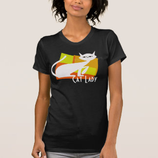 T-tröja för kattdamkatt tee shirt