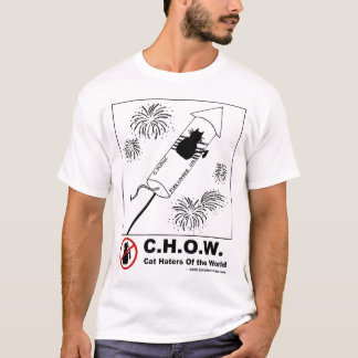 T-tröja för kattHatersfyrverkerier Tee Shirt