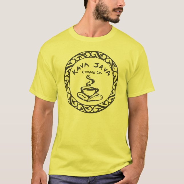 T-tröja för Kava Java kaffeCo T Shirt (Framsida)