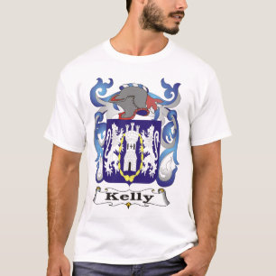 T-tröja för Kelly familjvapensköld Tee Shirt