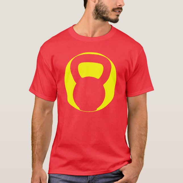 T-tröja för Kettlebell stor logotypOval T-shirt (Framsida)