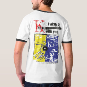 T-tröja för Kilo för ICS-flagga "K" - Tee Shirt
