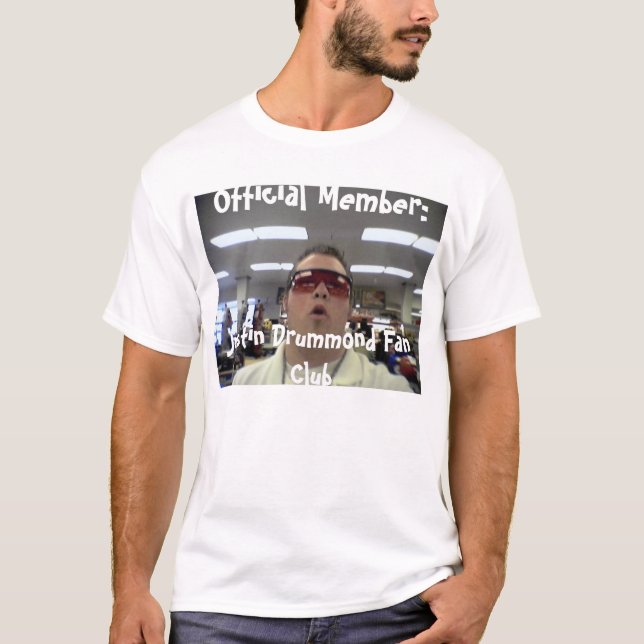 T-tröja för klubb för officiellJustin Drummond T-shirt (Framsida)