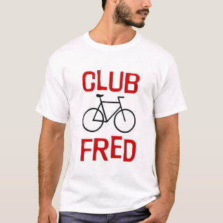 T-tröja för klubbFred cykel T-shirt