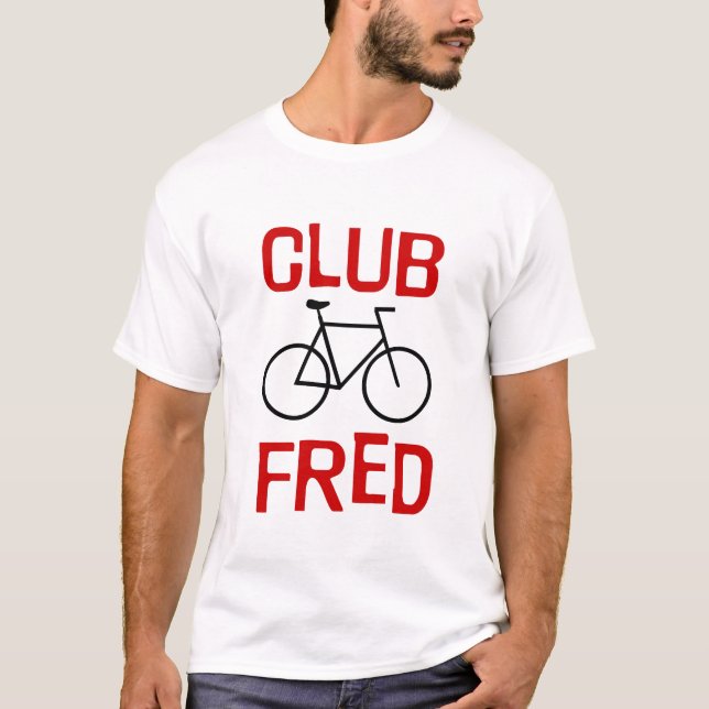 T-tröja för klubbFred cykel T-shirt (Framsida)