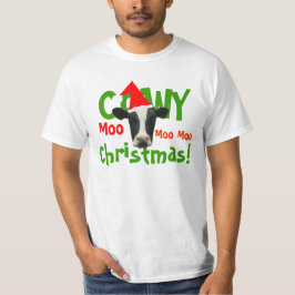 T-tröja för ko för Cowy jul rolig Tee Shirt