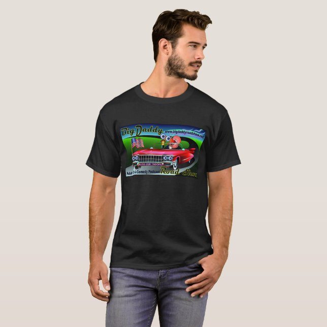 T-tröja för konst för old schoolOmie BDRS tecknad T-shirt (Hel framsida)