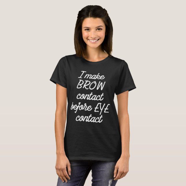 T-tröja för kontakt för krön för tee shirt (Hel framsida)