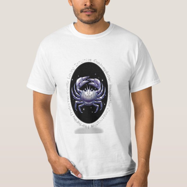 T-tröja för krabbacancerZodiac Tee Shirt (Framsida)