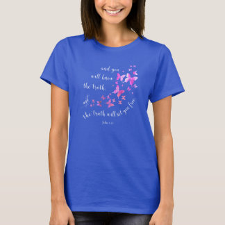 T-tröja för kristen för fjärilsbibelVerse Tee Shirt