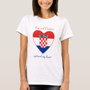 T-tröja för Kroatienflaggaälskling T-shirt