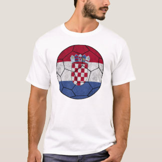 T-tröja för Kroatienfotbollboll Tee
