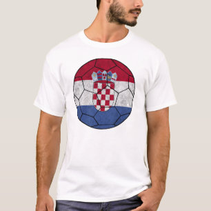 T-tröja för Kroatienfotbollboll Tee Shirt