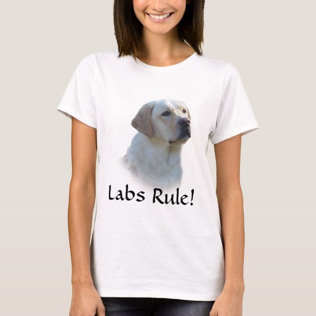 T-tröja för Labrador Retriever T-shirt (Framsida)