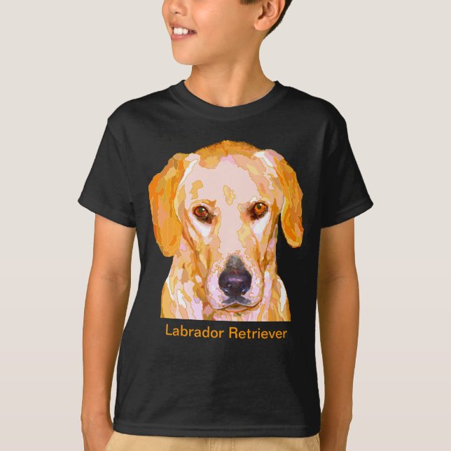T-tröja för Labrador Retriever Tee Shirt (Framsida)