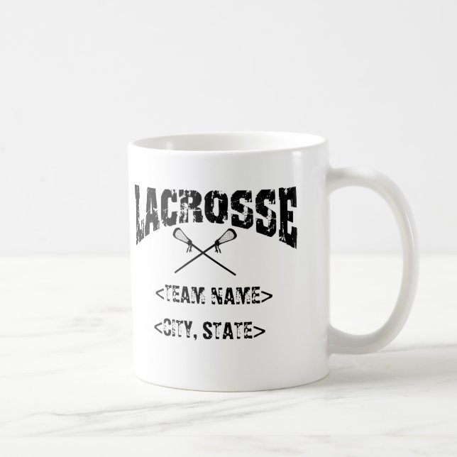 T-tröja för Lacrosse för personliglagstad statliga Kaffemugg (Höger)