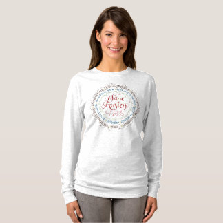 T-tröja för långärmad för Jane Austen perioddrama T-shirt
