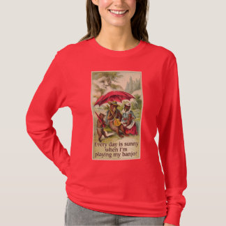 T-tröja för långärmad för soliga dagbjörndamer tee shirt