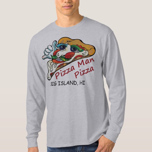 T-tröja för långärmadPizzaman T Shirt (Framsida)