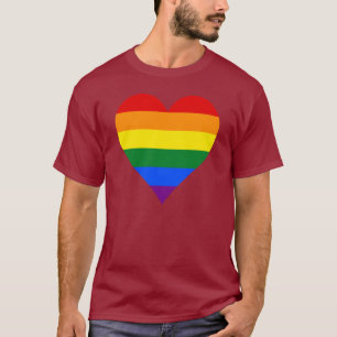 T-tröja för LGBT-pridehjärta Tee