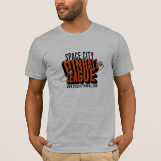 T-tröja för liga för utrymmestadsPinball Tee
