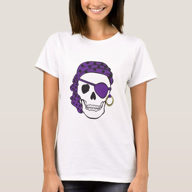 T-tröja för lilapiratskalle tee shirt (Framsida)